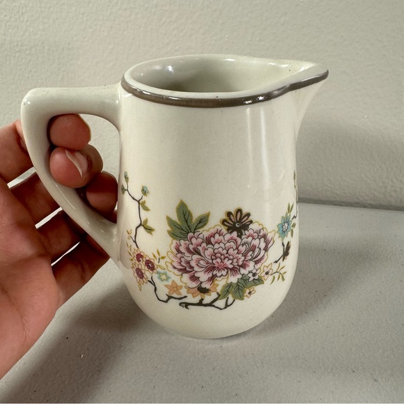 MAYER CHINA vintage floral milk cup pitcher ceramic Beaver Falls PA USA Made 288 - Picture 1 of 13